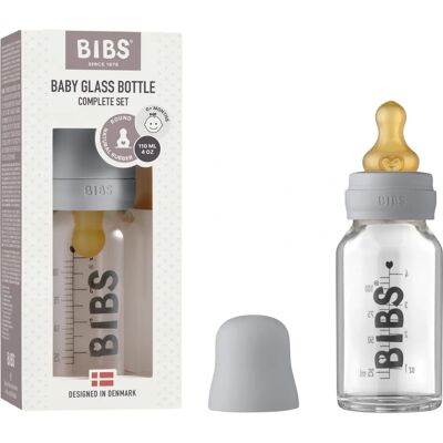 BIBS Butelka szklana dla niemowląt 110 ml Chmura - Butelka BIBS Butelka szklana dla niemowląt 110 ml Chmura - Butelka