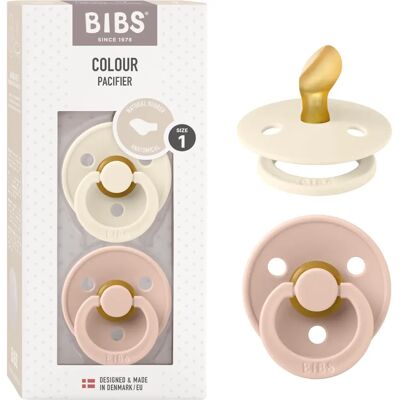 BIBS Elfenbein / Rose Størrelse 1 Anatomisk Tåte - Smokk BIBS Elfenbein / Rose Størrelse 1 Anatomisk Tåte - Smokk