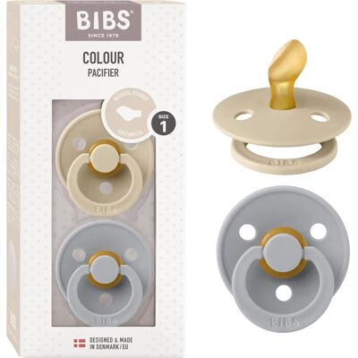 Bibs Naturlig Gummi Sutte- og Tannrangle-Sett - 2 Pakker - 0-6 måneder Bibs Naturlig Gummi Sutte- og Tannrangle-Sett - 2 Pakker - 0-6 måneder