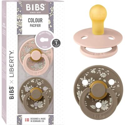 BIBS x LIBERTY Zabawka do ząbkowania - 2 sztuki - Rozmiar 1 - Okrągłe - Naturalny Kauczuk BIBS x LIBERTY Zabawka do ząbkowania - 2 sztuki - Rozmiar 1 - Okrągłe - Naturalny Kauczuk