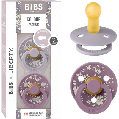 BIBS x LIBERTY Sucette - Pack de 2 - Taille 2 - Violet - Publicité BIBS x LIBERTY Sucette - Pack de 2 - Taille 2 - Violet - Publicité