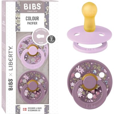 Sucette en caoutchouc naturel Bibs - Violet - 6-18 Mois - Publicité Sucette en caoutchouc naturel Bibs - Violet - 6-18 Mois - Publicité