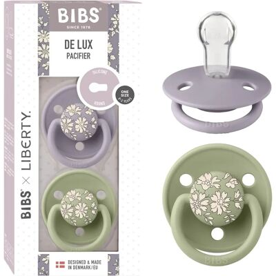 BIBS De Lux Grey/Sage Pacifier - Baby Teether BIBS De Lux Grey/Sage Pacifier - Baby Teether