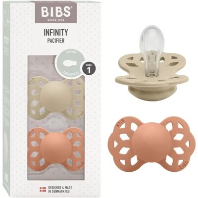 Bibs Baby Tåteflaske - 2-pack - Stl. 1 - Symmetrisk - Vanilje/Peach - Babyprodukt Bibs Baby Tåteflaske - 2-pack - Stl. 1 - Symmetrisk - Vanilje/Peach - Babyprodukt