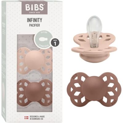 Bibs Infinity Smokk - 2-pack - Størrelse 1 - Symmetrisk - Blush/Woodchuck - Babyprodukt Bibs Infinity Smokk - 2-pack - Størrelse 1 - Symmetrisk - Blush/Woodchuck - Babyprodukt