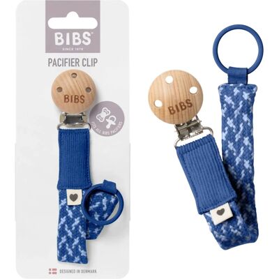 BIBS Cornflower Dusty Blue Dummy Clip - Dummy Clip BIBS Cornflower Dusty Blue Dummy Clip - Dummy Clip