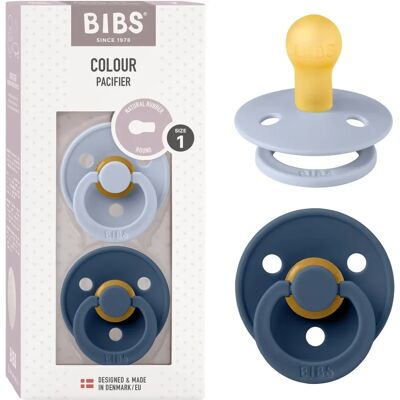 Smoczek z naturalnego kauczuku BIBS - Dusty Blue - 0+ miesięcy Smoczek z naturalnego kauczuku BIBS - Dusty Blue - 0+ miesięcy