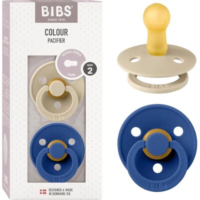 Smoczek Bibs Wanilia/Blåklint - Naturalny kauczuk - 6-18 miesięcy Smoczek Bibs Wanilia/Blåklint - Naturalny kauczuk - 6-18 miesięcy