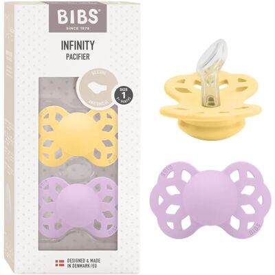 Bibs Infinity Smokk - 2-pakning - Størrelse 1 - Anatomisk - Pale Beu Bibs Infinity Smokk - 2-pakning - Størrelse 1 - Anatomisk - Pale Beu