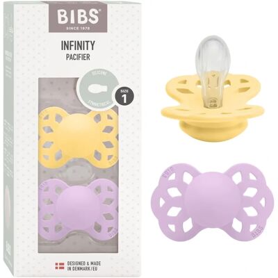 Bibs Infinity Smokk - 2-pakning - Størrelse 1 - Symmetrisk - Pale Bibs Infinity Smokk - 2-pakning - Størrelse 1 - Symmetrisk - Pale