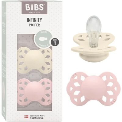Bibs Infinity Schnuller - 2er-Pack - Gr. 1 - Symmetrisch - Ivory - 0-6 Monate Bibs Infinity Schnuller - 2er-Pack - Gr. 1 - Symmetrisch - Ivory - 0-6 Monate