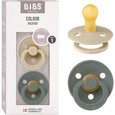 Bibs Natuurlijk Latex Baby Fopspeen 2 Stuks - 0-6 Maanden - Beige/Groen - Baby Zuigelingenproducten Bibs Natuurlijk Latex Baby Fopspeen 2 Stuks - 0-6 Maanden - Beige/Groen - Baby Zuigelingenproducten
