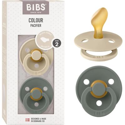 Bibs Fopspeen - 2-pack - Maat 2 - Anatomisch - Natuurrubber Bibs Fopspeen - 2-pack - Maat 2 - Anatomisch - Natuurrubber