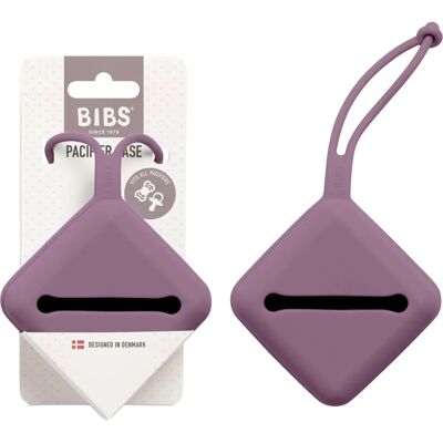 Bibs Silikonowa Mauve Pojemnik na Smoczek - Uniwersalny Bibs Silikonowa Mauve Pojemnik na Smoczek - Uniwersalny
