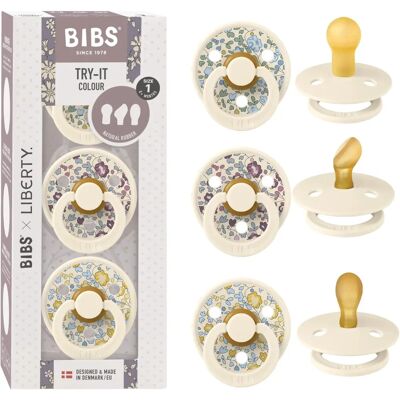Bibs Smokk - 3-pack - Størrelse 1 - Naturlæder - Unisex Bibs Smokk - 3-pack - Størrelse 1 - Naturlæder - Unisex