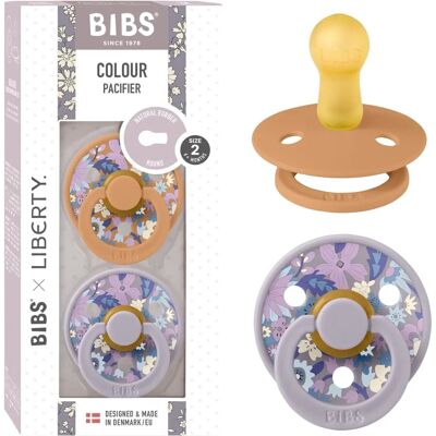 Sucette BIBS X Liberty Colour - Taille 2 - Ronde - Citrouille - 6-18 mois - Publicité Sucette BIBS X Liberty Colour - Taille 2 - Ronde - Citrouille - 6-18 mois - Publicité