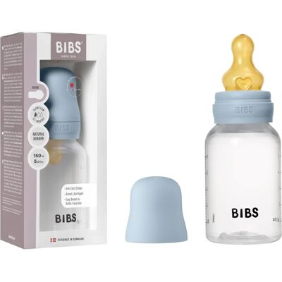BIBS Modrý latexový dětský lahvička proti kolikám BIBS Modrý latexový dětský lahvička proti kolikám