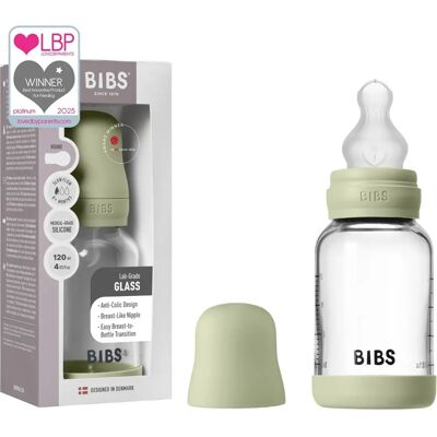 BIBS Baby Glasflaska Silikon Långsam Flöde - Baby Glasflaska BIBS Baby Glasflaska Silikon Långsam Flöde - Baby Glasflaska