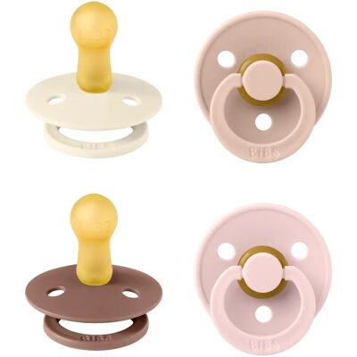 BIBS Lateks Smokk & Bib 4-Pack - Baby Tannfremming BIBS Lateks Smokk & Bib 4-Pack - Baby Tannfremming