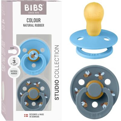BIBS - Studio Colour - Maat 3 - 2-pack - Fopspeen BIBS - Studio Colour - Maat 3 - 2-pack - Fopspeen