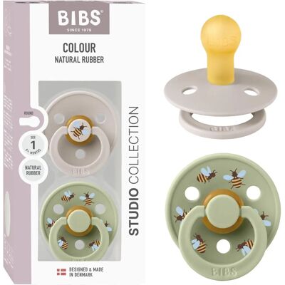 BIBS Bumblebee Mushroom Latex Taille 1 - Bavoirs - Publicité BIBS Bumblebee Mushroom Latex Taille 1 - Bavoirs - Publicité