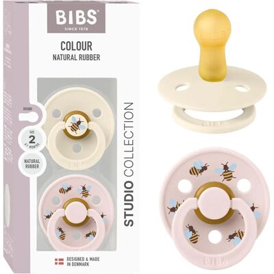 BIBS Bumblebee Ivory Mix Storlek 2 Napp - Napp BIBS Bumblebee Ivory Mix Storlek 2 Napp - Napp