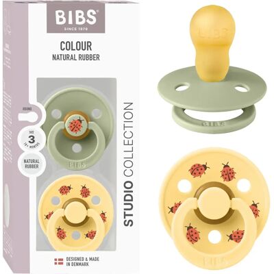BIBS - Studio Colour - Ladybug Sage Mix - Størrelse 3 - pacifier BIBS - Studio Colour - Ladybug Sage Mix - Størrelse 3 - pacifier