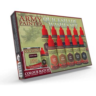 Army Painter Warpaints Washes Paint Set - Acrylic, 18 ml, 11 pcs Army Painter Warpaints Washes Paint Set - Acrylic, 18 ml, 11 pcs