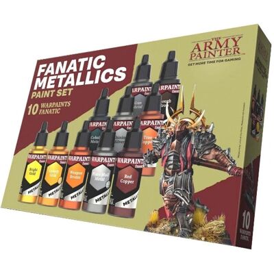 The Army Painter LD-WP8069 Acrylic Paint Set - Metallics - 10 pcs The Army Painter LD-WP8069 Acrylic Paint Set - Metallics - 10 pcs