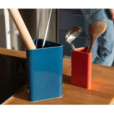 Vaso in ceramica blu Raawii - Grande, Versatile Vaso in ceramica blu Raawii - Grande, Versatile