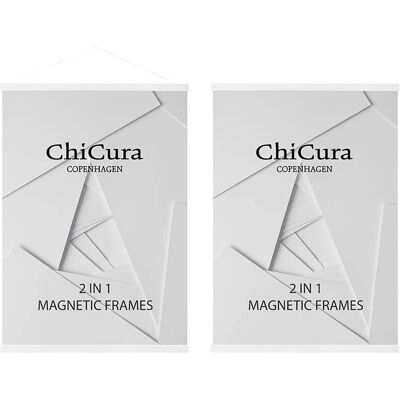 Chicura Weiße Eiche 50cm Posterhänger - Support für Poster Chicura Weiße Eiche 50cm Posterhänger - Support für Poster
