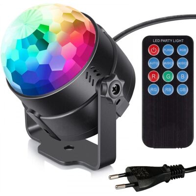 Vitu RGB LED Party Valo - Kääntyvä kaukosäätimellä Vitu RGB LED Party Valo - Kääntyvä kaukosäätimellä