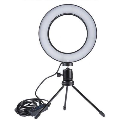 Uniq Pro Studio Ring Light LED - Säädettävä kirkkaus - Puhelinteline - 200cm Uniq Pro Studio Ring Light LED - Säädettävä kirkkaus - Puhelinteline - 200cm