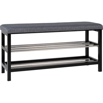 House Nordic Padova Bænk - 2 Regale, 100x34x50cm - Bank House Nordic Padova Bænk - 2 Regale, 100x34x50cm - Bank
