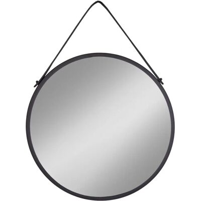 House Nordic Runder schwarzer Stahlspiegel - 60cm House Nordic Runder schwarzer Stahlspiegel - 60cm