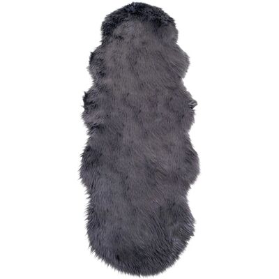 House Nordic - Pelle di agnello artificiale, 60x180 cm - Grigia - Decorazione casa House Nordic - Pelle di agnello artificiale, 60x180 cm - Grigia - Decorazione casa