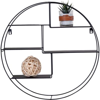 House Nordic Genk Wandplank - Zwart Staal - 47cm House Nordic Genk Wandplank - Zwart Staal - 47cm