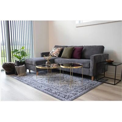 House Nordic Havana Tæppe - 160x230cm - Sort og hvid - Skandinavisk Stil House Nordic Havana Tæppe - 160x230cm - Sort og hvid - Skandinavisk Stil