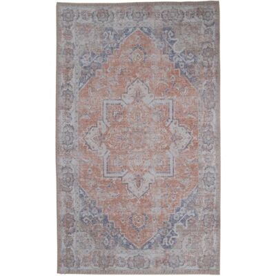 House Nordic Havana Chenille Teppich - Orange Blau Vintage 200x300 cm House Nordic Havana Chenille Teppich - Orange Blau Vintage 200x300 cm