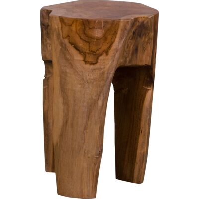 House Nordic Rose Teak Hocker - Rustik 3-Bein Beistelltisch 26x26x40 cm House Nordic Rose Teak Hocker - Rustik 3-Bein Beistelltisch 26x26x40 cm