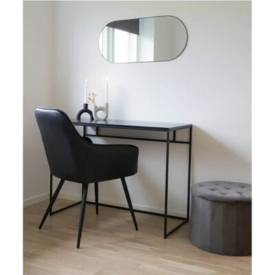 House Nordic Black steel oval mirror 35 x 80 cm - Mirror House Nordic Black steel oval mirror 35 x 80 cm - Mirror
