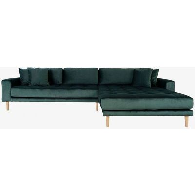 House Nordic Lido Lounge Sofa - Velour, Mørk grøn - Lounge Sofa House Nordic Lido Lounge Sofa - Velour, Mørk grøn - Lounge Sofa
