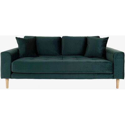 House Nordic Lido Velvet 2,5-Zits Bank - Groen Sofá House Nordic Lido Velvet 2,5-Zits Bank - Groen Sofá
