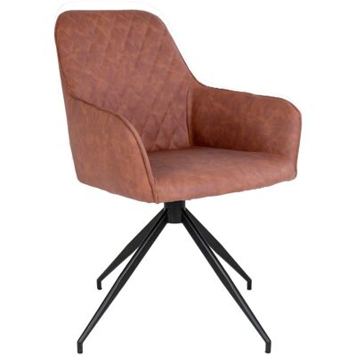 VidaXL 442748 vintage brun PU spisestol - Spisestol VidaXL 442748 vintage brun PU spisestol - Spisestol