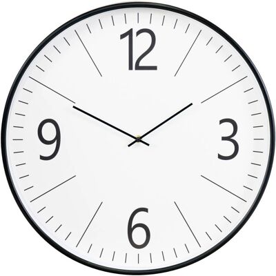 House Nordic Schwarze und Weiße Kunststoff-Wanduhr - Wanduhr House Nordic Schwarze und Weiße Kunststoff-Wanduhr - Wanduhr
