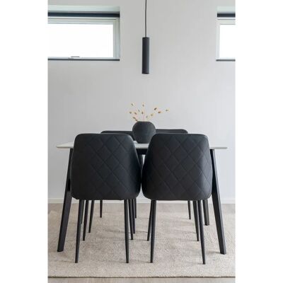 House Nordic Schwarze Pendellampe - 28cm/120cm Stoffkabel House Nordic Schwarze Pendellampe - 28cm/120cm Stoffkabel