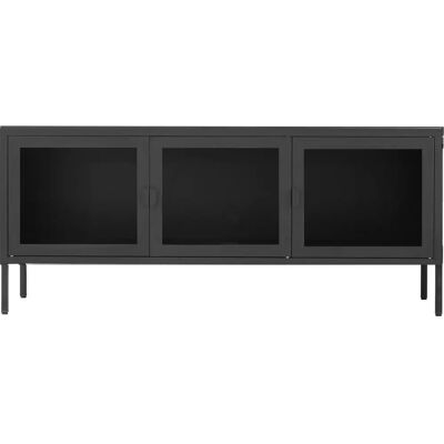 Meuble TV House Nordic Brisbane - Porte en verre, 55cm de haut - Publicité Meuble TV House Nordic Brisbane - Porte en verre, 55cm de haut - Publicité