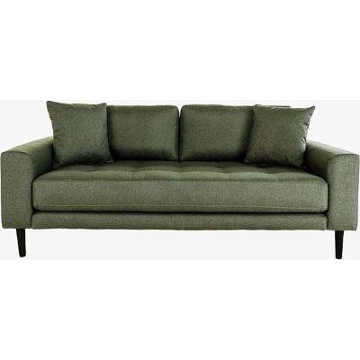House Nordic Lido 2,5 Personers Sofa - Oliivengrøn, 2 Puder, Sorte Træben - Sofa House Nordic Lido 2,5 Personers Sofa - Oliivengrøn, 2 Puder, Sorte Træben - Sofa