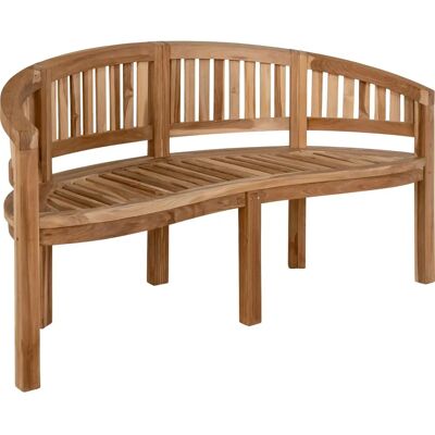 House Nordic Boca Banana Bank - Organischer Teak - 150cm - Innen/Außen House Nordic Boca Banana Bank - Organischer Teak - 150cm - Innen/Außen