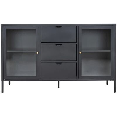 House Nordic Dalby Sideboard - Stahl & Glas, 140x40x85 cm House Nordic Dalby Sideboard - Stahl & Glas, 140x40x85 cm